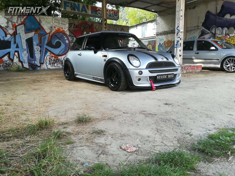 2002 Mini Cooper with 16x8 Japan Racing Jr6 and Yokohama 215x45 on ...