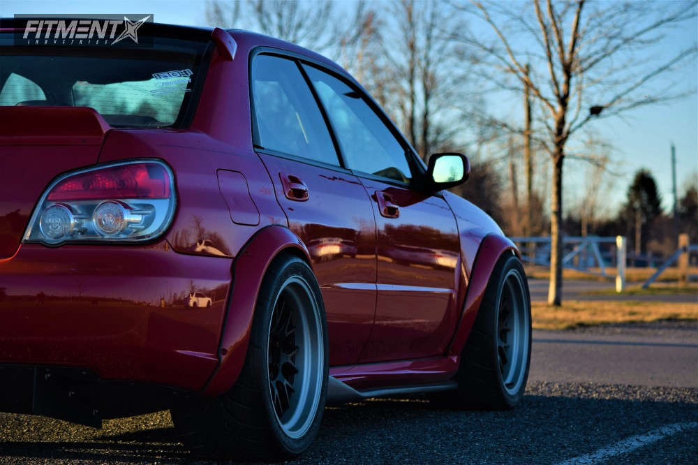 2006 Subaru WRX with 18x11 Rota Mxr and Toyo Tires 315x30 on Coilovers ...