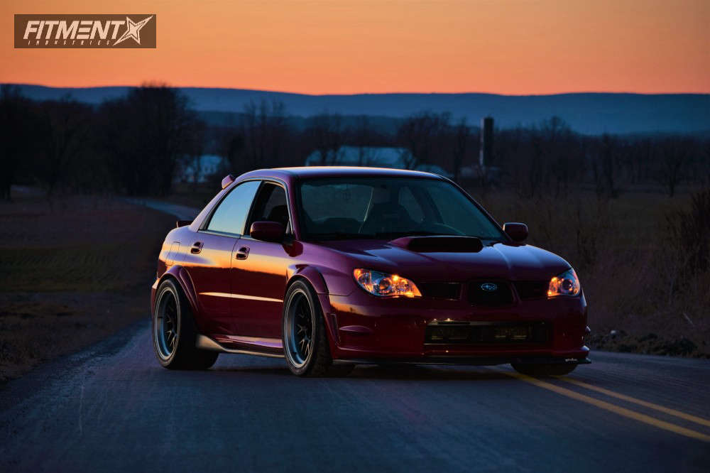 2006 Subaru WRX with 18x11 Rota Mxr and Toyo Tires 315x30 on Coilovers ...