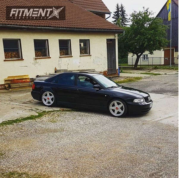 1998 Audi A4 with 18x8.5 Azev Type A and Hankook 215x40 on Coilovers ...