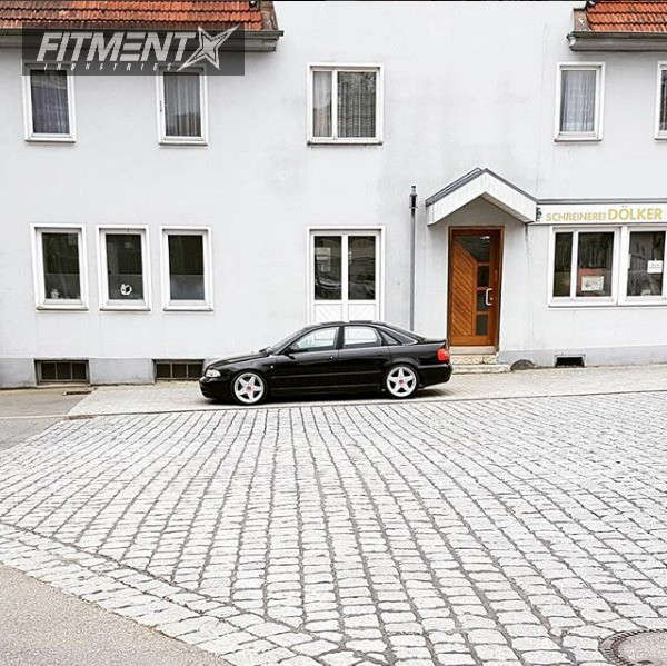 1998 Audi A4 with 18x8.5 Azev Type A and Hankook 215x40 on Coilovers ...