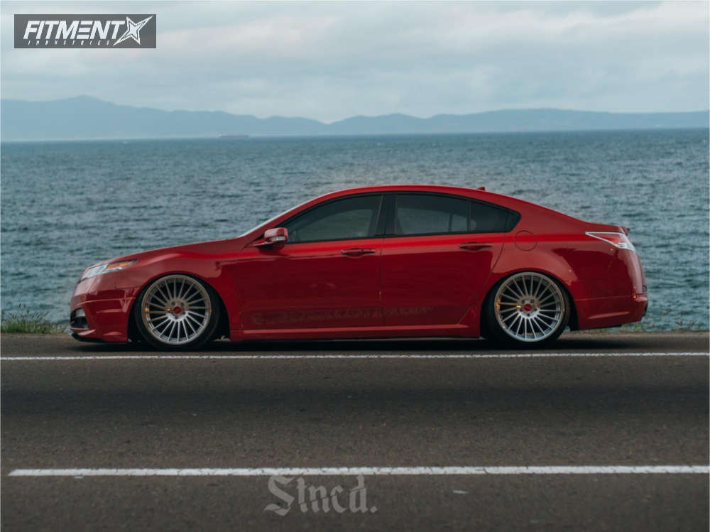 2010 Acura TL with 20x10 Rotiform Indt and Lionhart 245x30 on Air