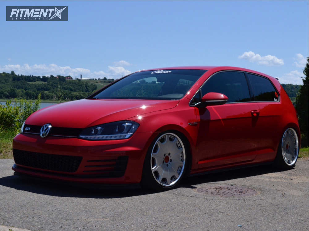 2017 Volkswagen GTI with 19x8 Riverside Trafficstar Dtx and