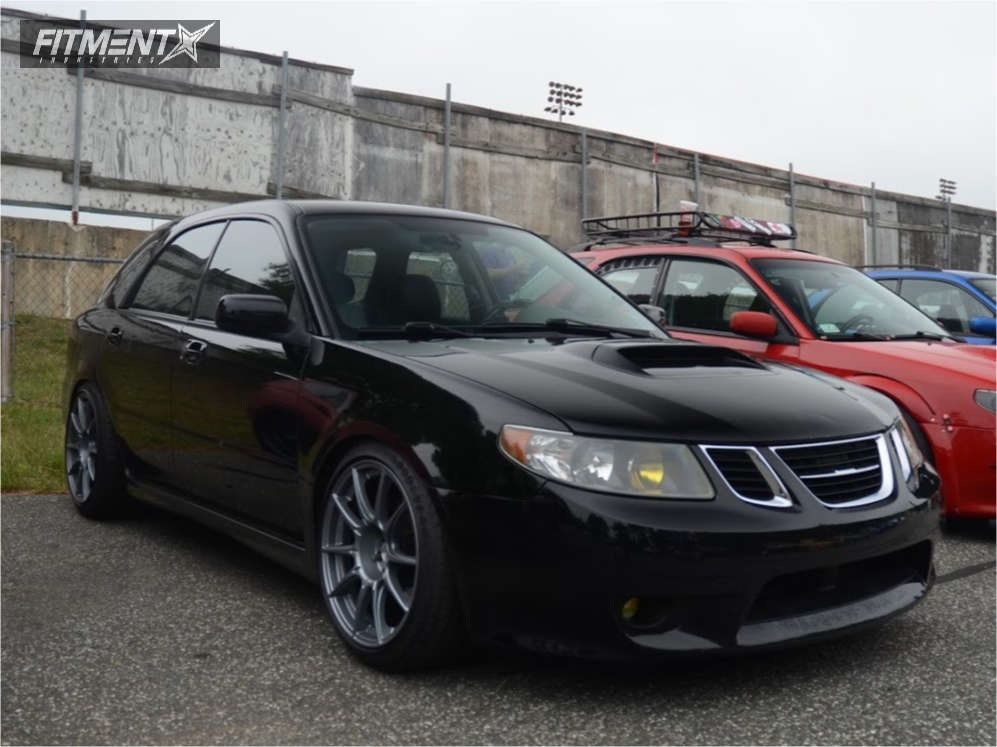 05 Saab 9 2x With 18x9 5 Ssr Gtx01 And Goodyear 235x40 On Coilovers Fitment Industries