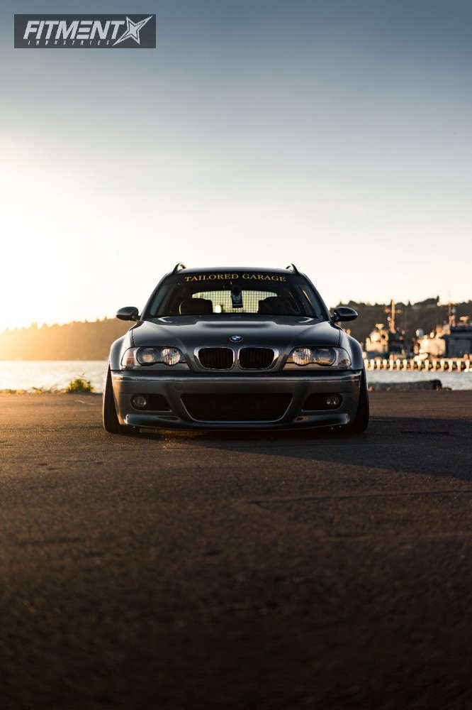 2000 BMW M3 with 19x9 Work Brombacher and Hankook 225x35 on Air ...