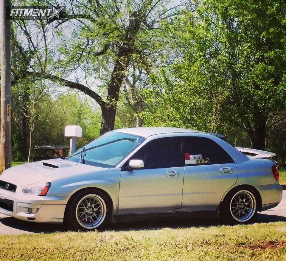 2004 Subaru WRX with 17x8.5 ESR Sr01 and Toyo Tires 215x45 on Coilovers ...