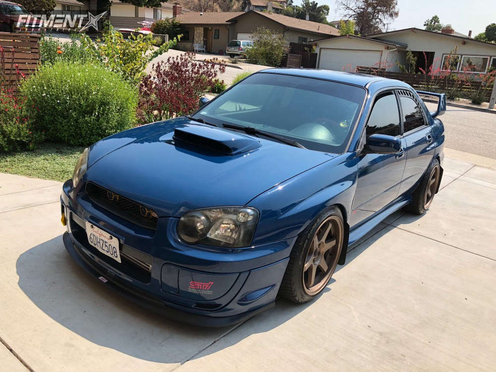 2004 Subaru WRX STI with 18x9.5 ESR Sr07 and BFGoodrich 245x35 on