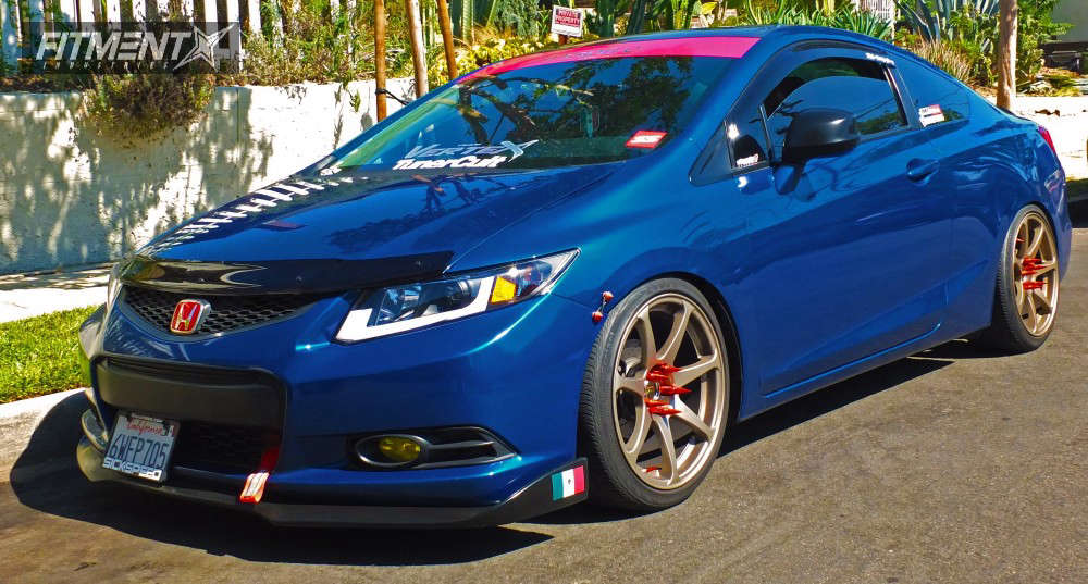 2012 Honda Civic Si with 18x9 MB Wheels Battle and Continental 225x40