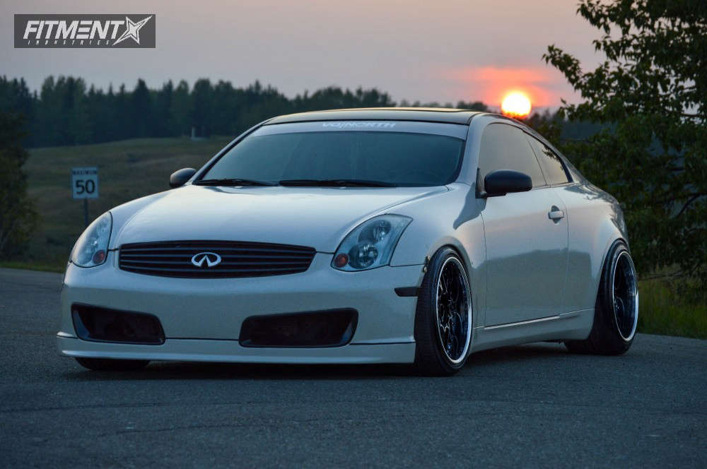 G35 Rear 2003 2003 INFINITI G35 Base with 18x10.5 Work VS MX and Zestino 255x35 on ...