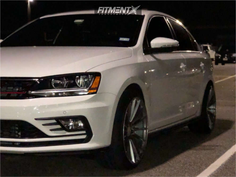 2017 Volkswagen Jetta Trendline Plus with 19x9.5 Alzor 084 and