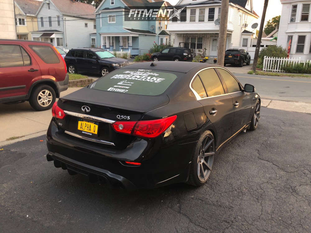 Q49 Vmini Rear 2016 INFINITI Q50 Sport with 20x9 Velgen Vmb8 and Centennial 255x35 on ...
