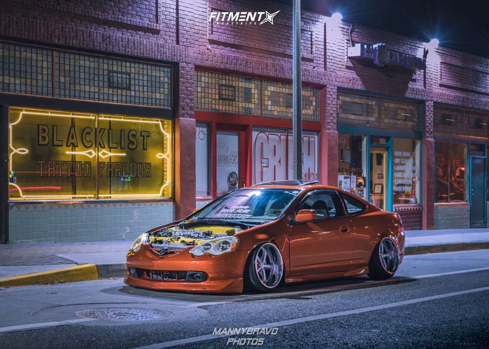 2002 Acura RSX Base with 18x10.5 Work VS KF and Toyo Tires 215x40 on
