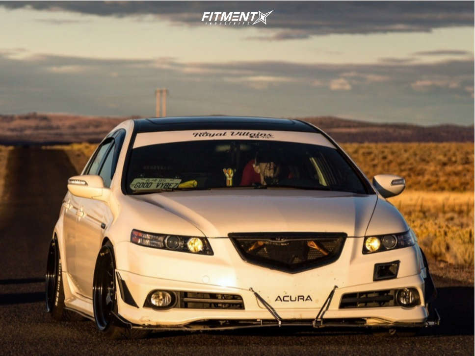 07 Acura Tl Type S With 18x10 5 Varrstoen Es6 And Federal 225x35 On Coilovers Fitment Industries