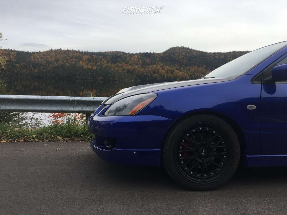 2005 Mitsubishi Lancer Ralliart with 17x7 XXR 521 and Firestone 215x45 ...