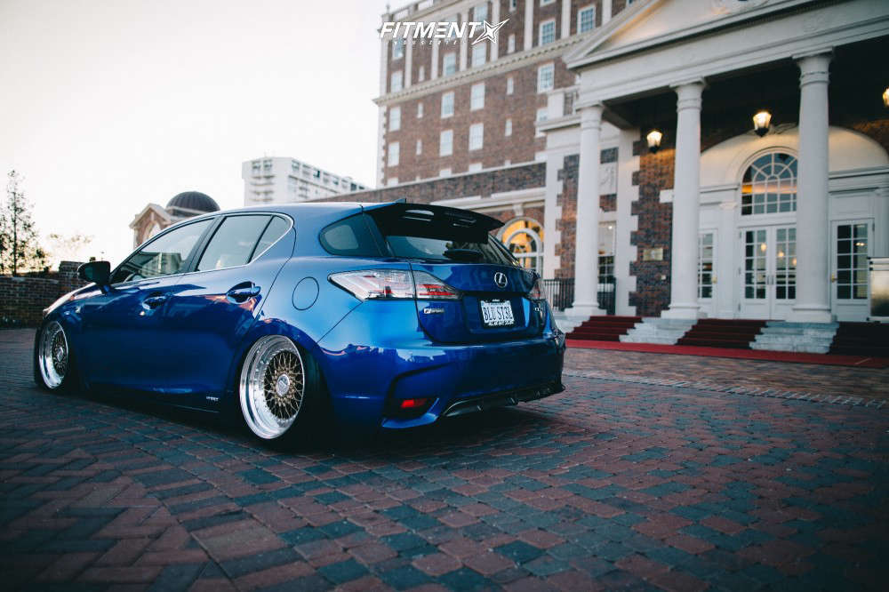 2015 Lexus CT200h F Sport with 18x9.25 BBS Rs and Nitto