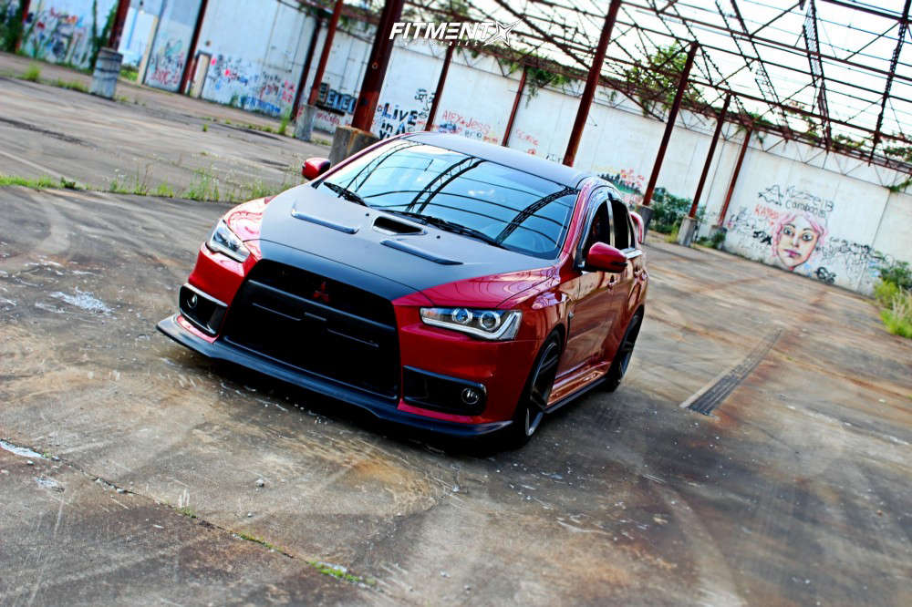 2015 Mitsubishi Lancer Evolution GSR with 18x9 Cosmis Racing S5r and ...