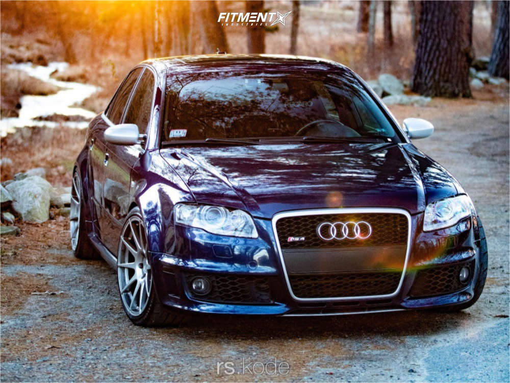 2007 Audi RS4 Base with 19x10 ADV.1 ADV.1.10 and Firestone 255x35