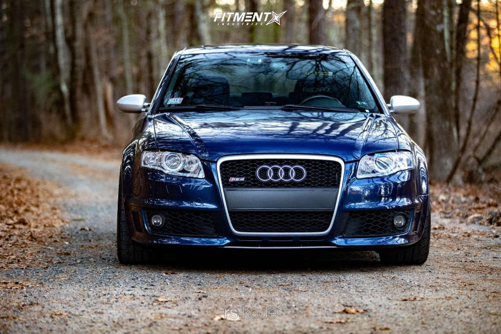 2007 Audi RS4 Base with 19x10 ADV.1 ADV.1.10 and Firestone 255x35