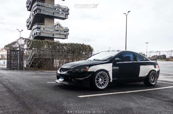 2002 Acura Rsx Type S With 18x10 5 Enkei Nto3 M And Michelin 275x35 On Coilovers 543975 Fitment Industries