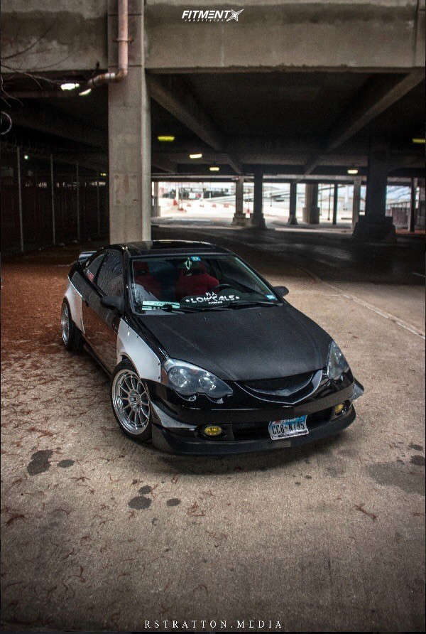 2002 Acura Rsx Type S With 18x10 5 Enkei Nto3 M And Michelin 275x35 On Coilovers 543975 Fitment Industries