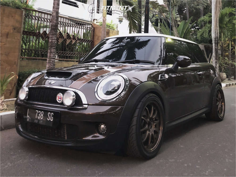 2010 Mini Cooper S with 17x7.5 Volk Ce28n and Yokohama