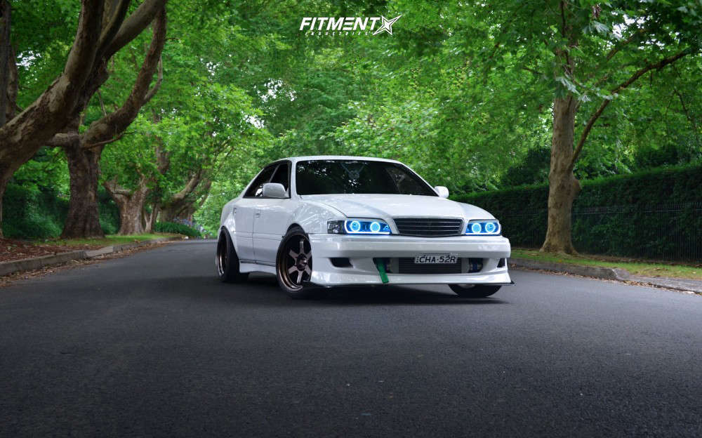 1998 Toyota Chaser Base with 18x9.5 Volk Te37v and Achilles 235x40