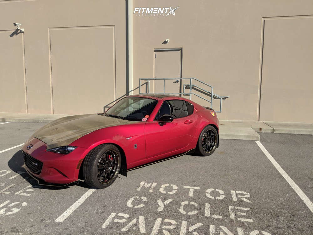 2017 Mazda MX-5 Miata RF Club with 17x7.5 Volk Ze40 and Michelin
