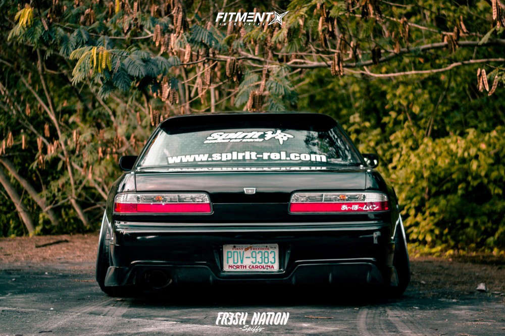 19 Nissan 240sx Xe With 18x10 5 s Rsii And Toyo Tires 225x50 On Coilovers Fitment Industries