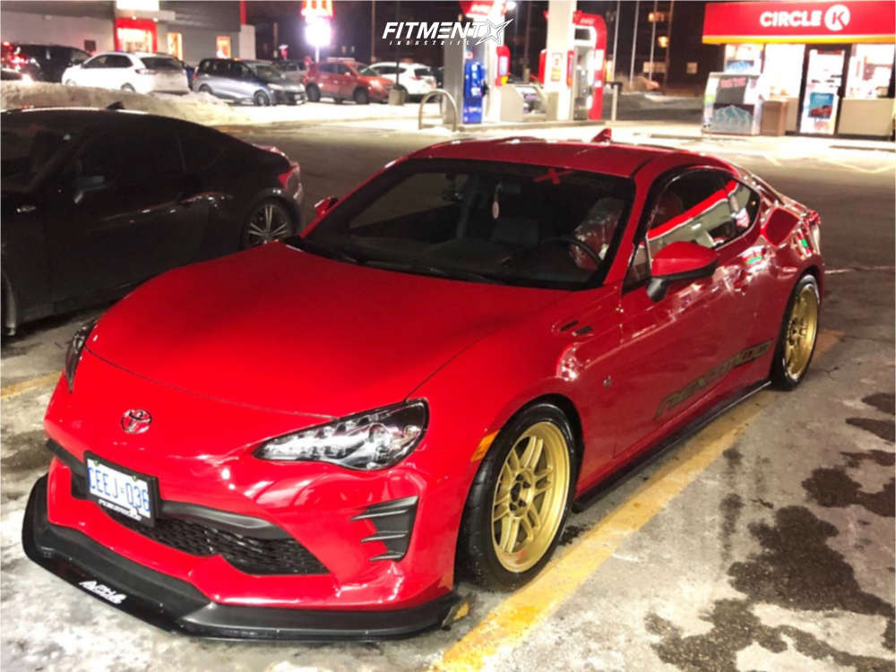 2017 Toyota 86 Base with 17x9 Enkei RPF1 and Yokohama 245x40 on