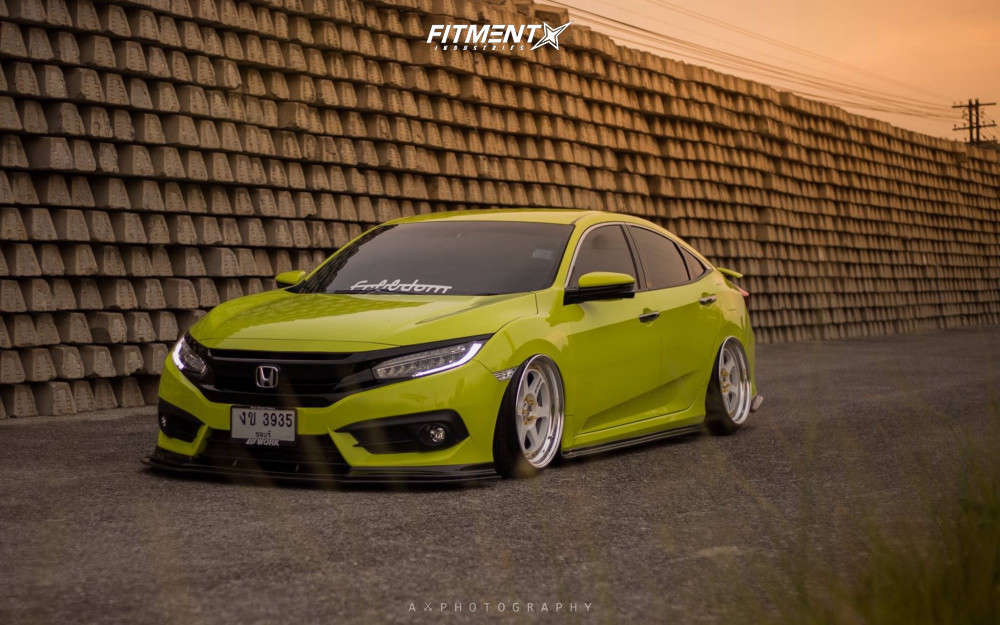 2016 Honda Civic Touring with 19x9.5 Work Meister L1 and Nankang 215x35