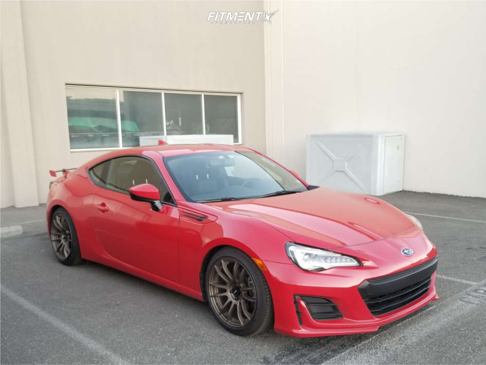 2017 Subaru BRZ Base with 17x8 AVID1 AV20 and Michelin 215x45 on