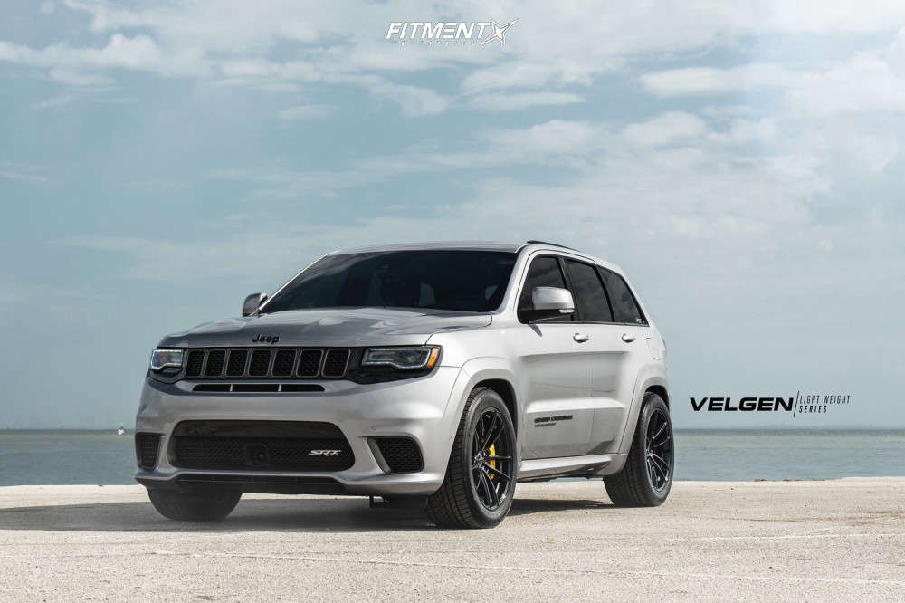 18 Jeep Grand Cherokee Trackhawk With x10 5 Velgen Vf5 And Continental 295x45 On Lowering Springs Fitment Industries 18 Jeep Grand Cherokee Trackhawk With x10 5 Velgen Vf5 And Continental 295x45 On Lowering Springs Fitment Industries