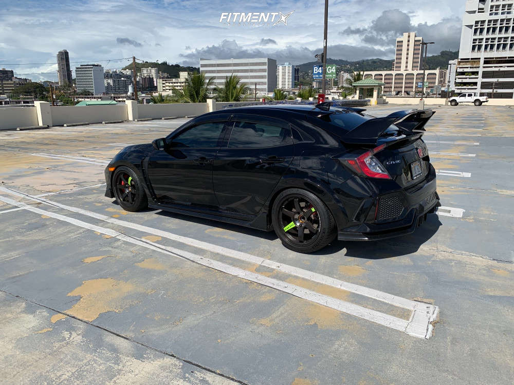 2018 Honda Civic Type R with 18x10 Volk Te37sl and Michelin 265x35 on ...