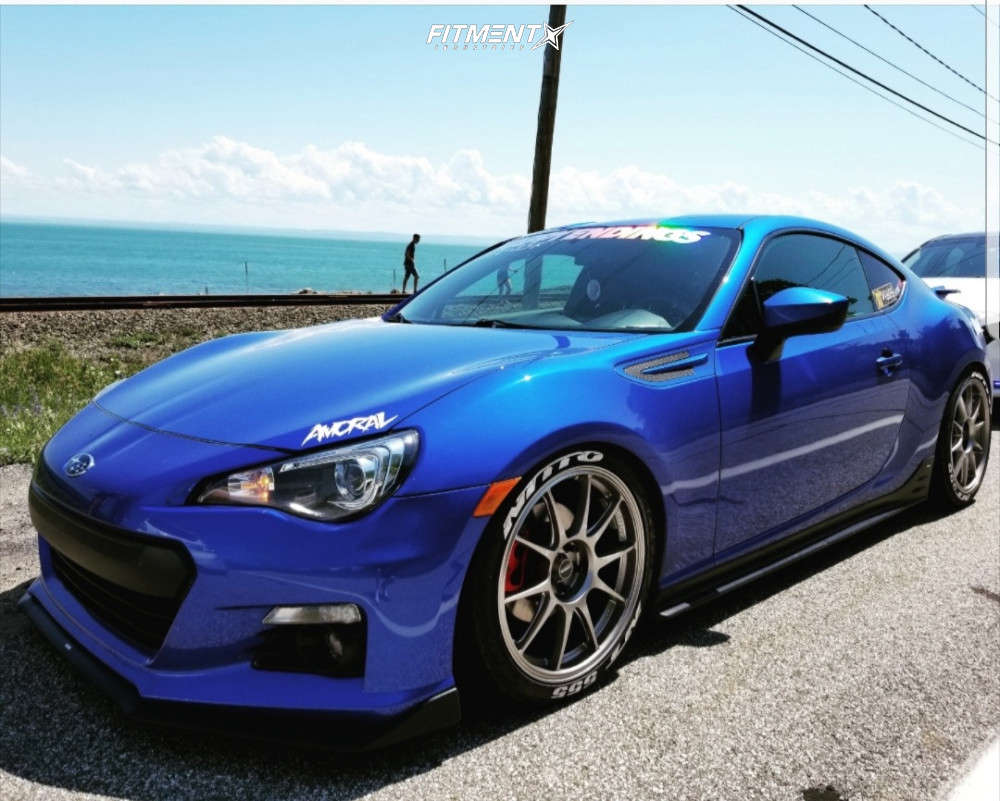 2025最新のスタイル 2015 Subaru BRZ Series.Blue with 18x8 WedsSport Tc-105n and パーツ