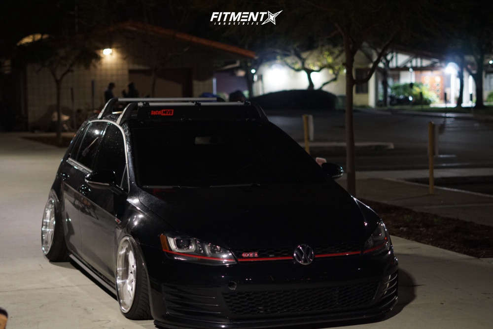 2017 Volkswagen GTI Performance with 18x9.5 Work VS KF and Federal