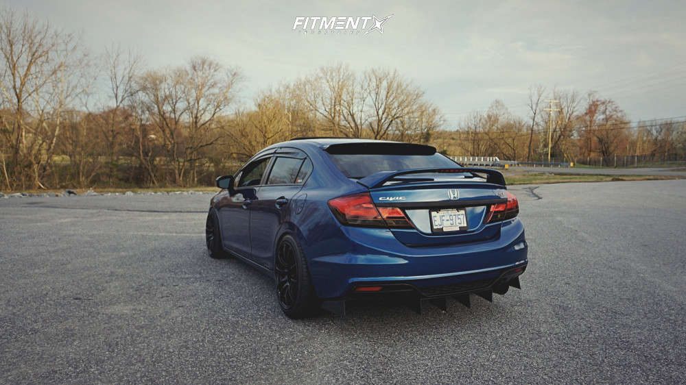 2015 Honda Civic Si with 18x9 WedsSport Sa-55m and Nankang 225x35