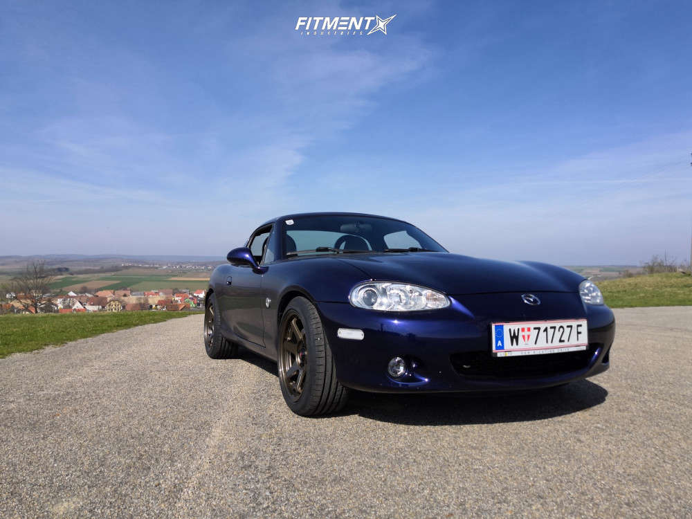 2004 Mazda MX-5 Miata Base with 16x8 Japan Racing Jr3 and Goodyear