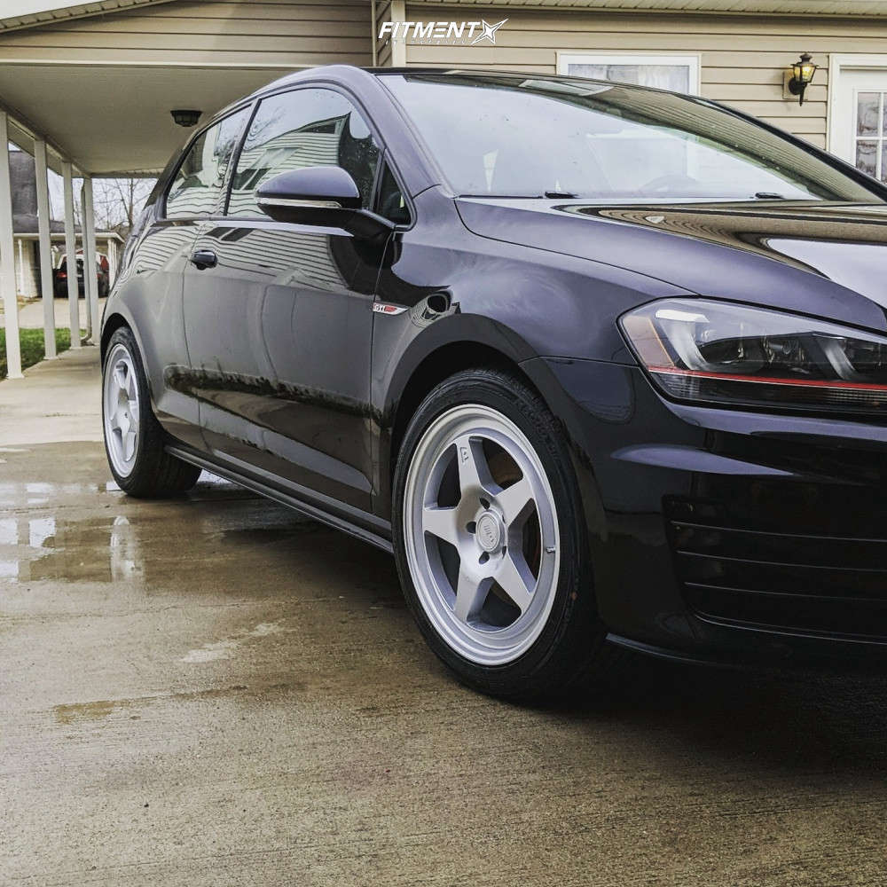 2015 Volkswagen GTI SE with 18x8.5 Motegi Mr137 and Nexen 245x40