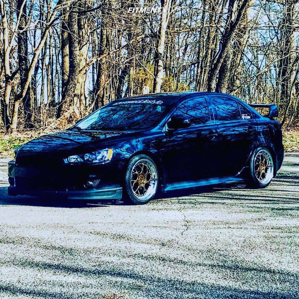 2015 Mitsubishi Lancer ES with 18x8.5 Aodhan Ds01 and Nitto 205x40