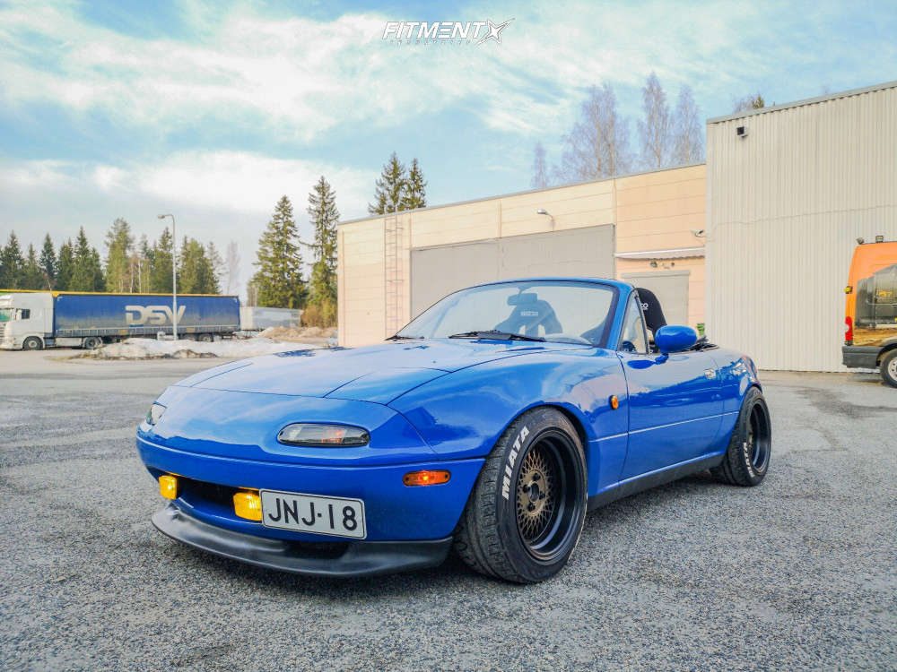1989 Mazda MX-5 Miata Base with 15x8 AVID1 AV18 and Kumho 205x50
