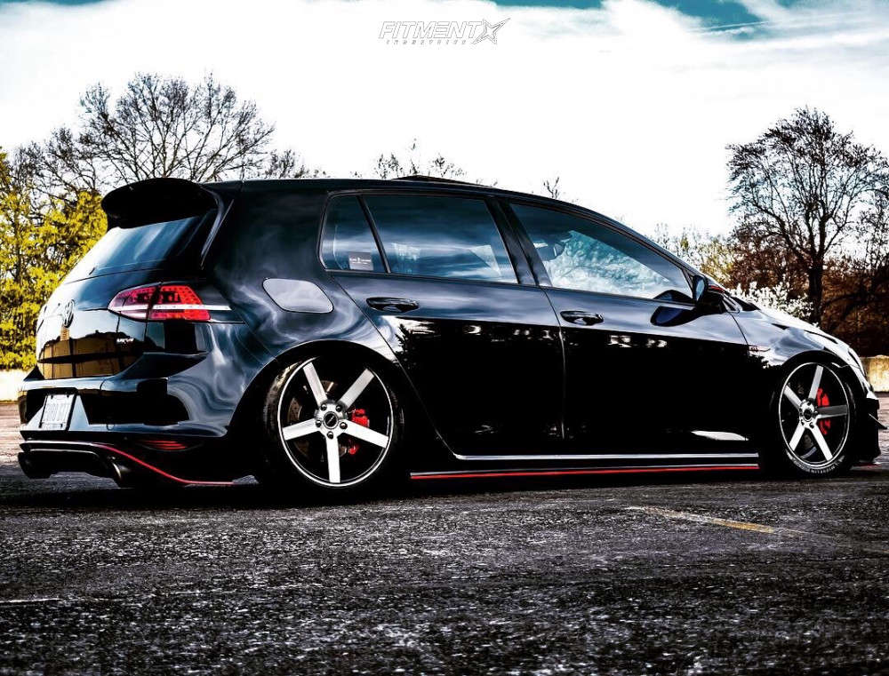 2017 Volkswagen GTI SE with 18x8 Strada Perfetto and Michelin 245x45 on ...