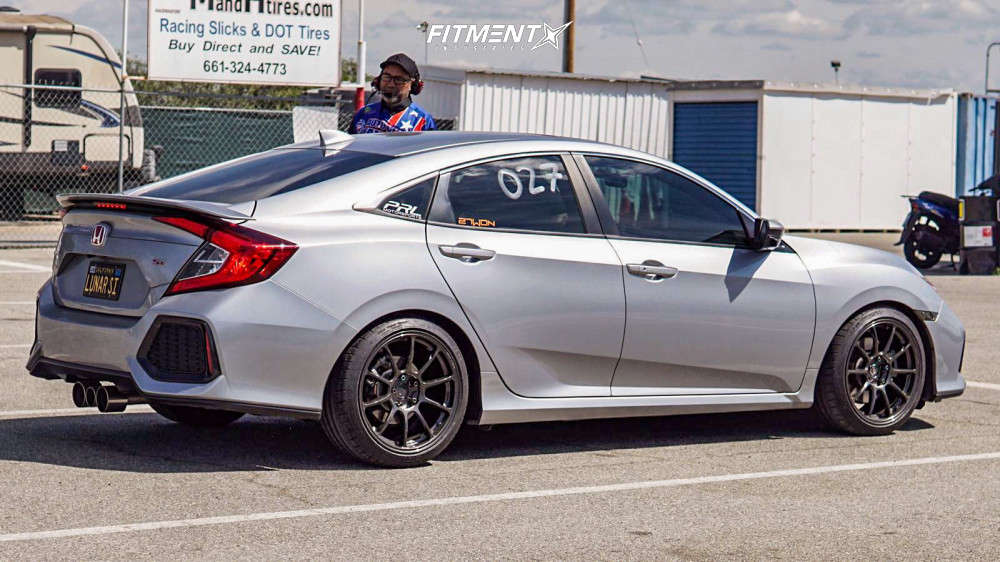 2017 Honda Civic Si With 18x9 5 Volk Ze40 And Michelin 235x40 On