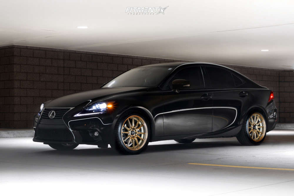 2015 Lexus IS250 Base with 18x8.5 Cosmis Racing R1 and Continental