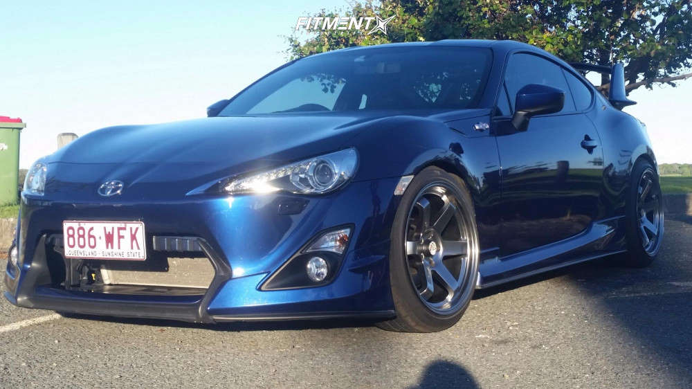 2012 Toyota 86 Base with 18x9.5 Rota Grid and Bridgestone 225x40