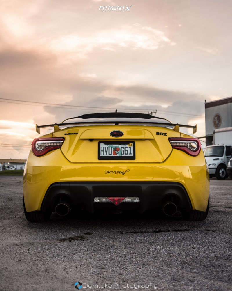 17 Subaru Brz Limited With 18x8 5 Rotiform Blq And Toyo Tires 225x35 On Coilovers Fitment Industries