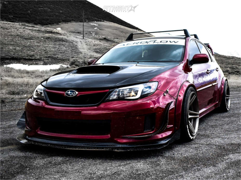2014 Subaru WRX Base with 18x10.5 Cosmis Racing S5r and Nankang 295x30 ...