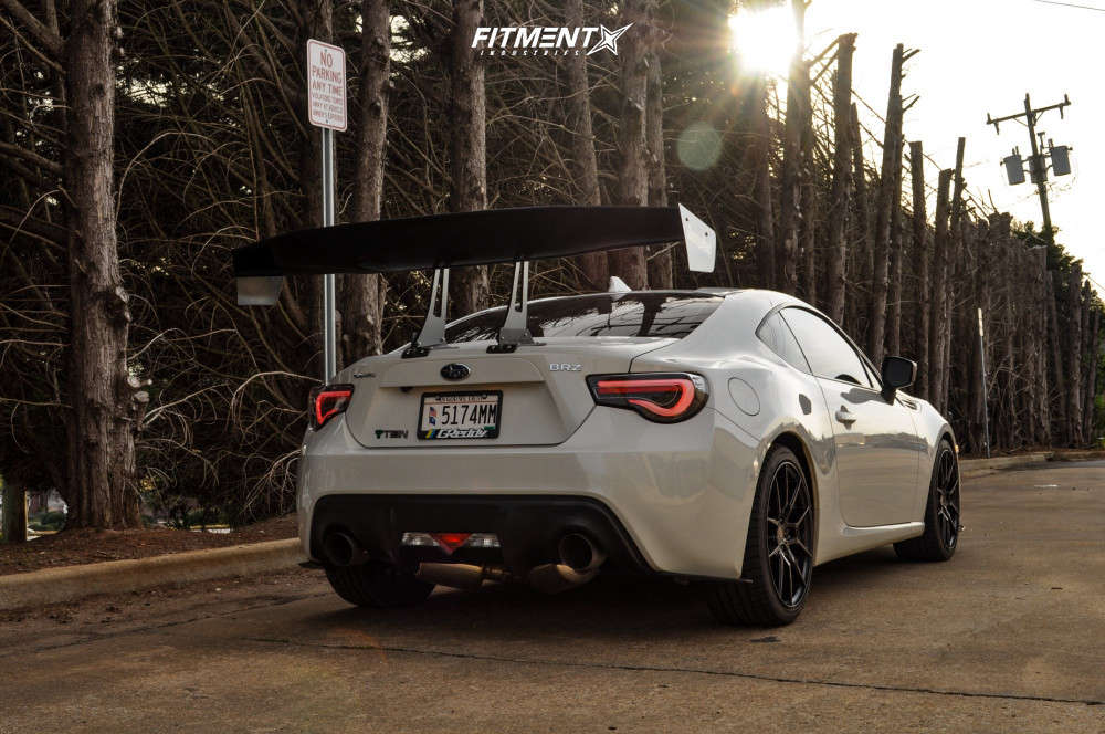 2017 Subaru BRZ Limited with 18x9.5 Option Lab R716 and Michelin 245x35