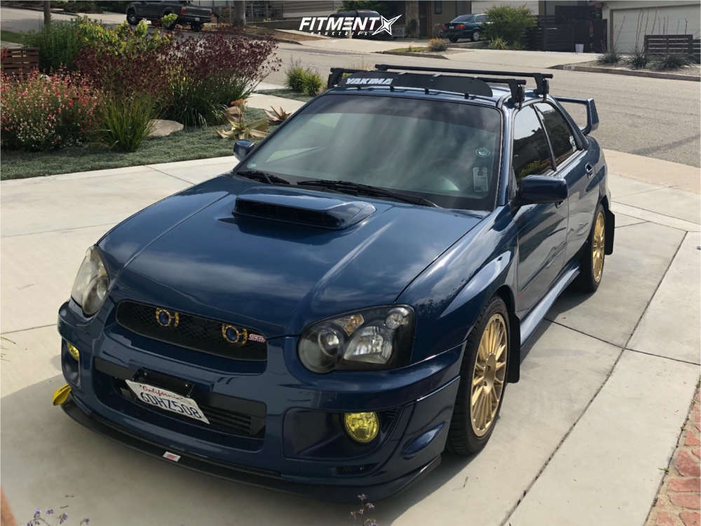 2004 Subaru WRX STI Base with 17x7.5 Motegi Mr141 and Michelin