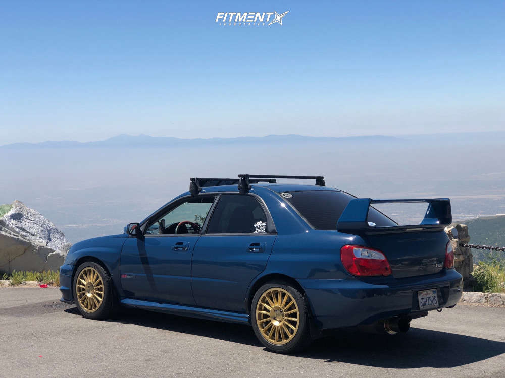 2004 Subaru WRX STI Base with 17x7.5 Motegi Mr141 and Michelin