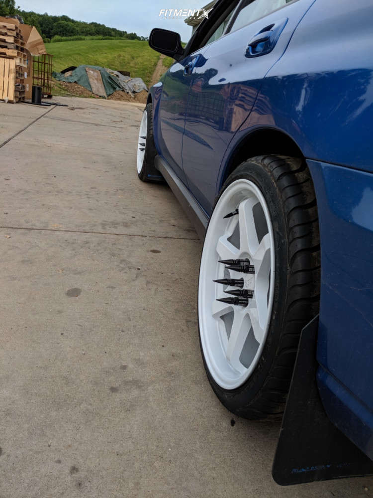 2004 Subaru WRX Base with 18x9.5 ESR Sr07 and Federal 245x35 on ...